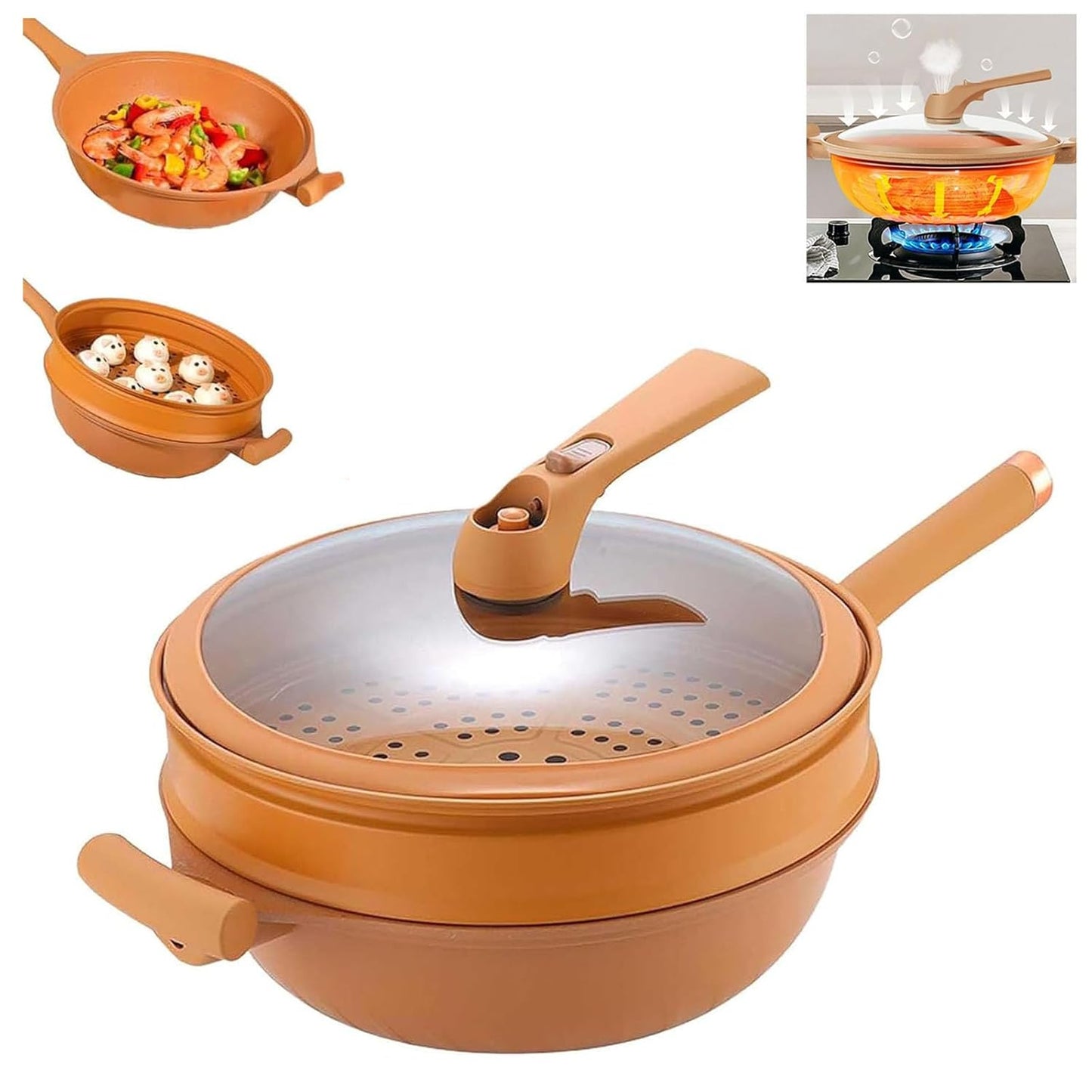 FlexiCook 8 in 1 Multipurpose Non-Stick Pan