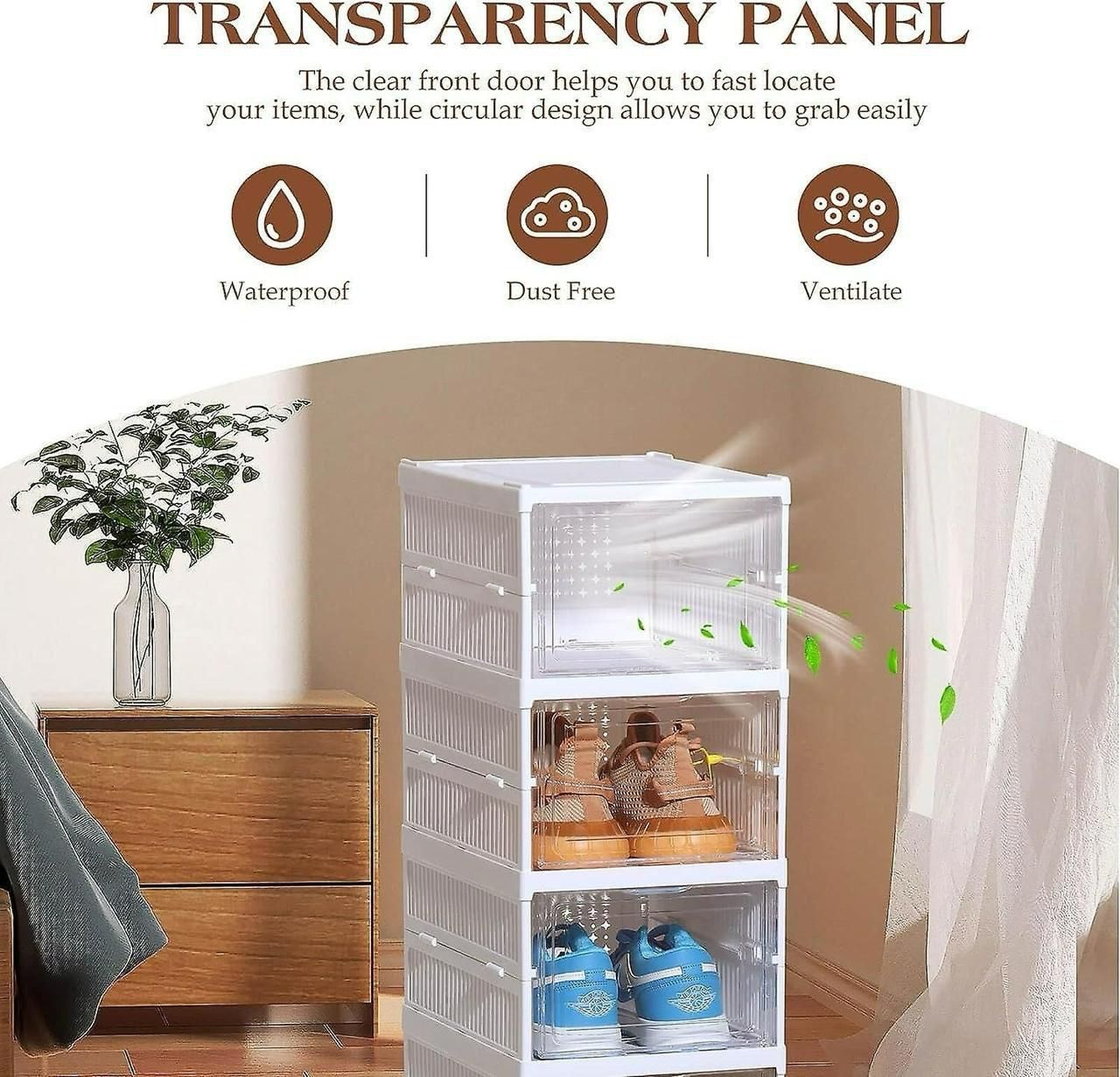 RackIT Smart Foldable 4 Layer Shoe Rack