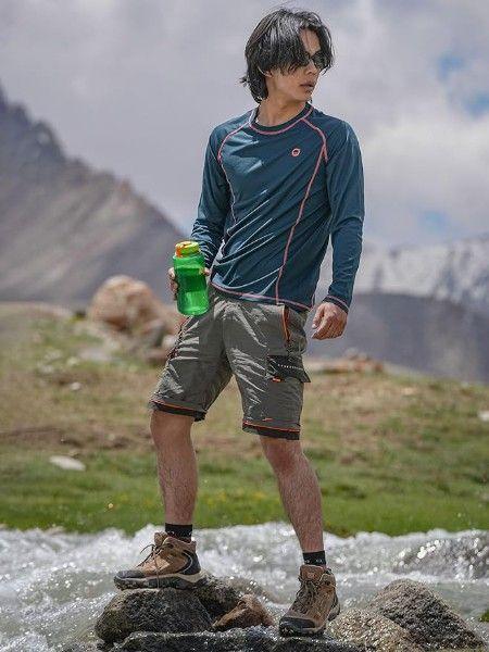 NeoHike 2-in-1 Utility| Hiking Active Pants - Pack of 3 (Black + Grey+ Blue )