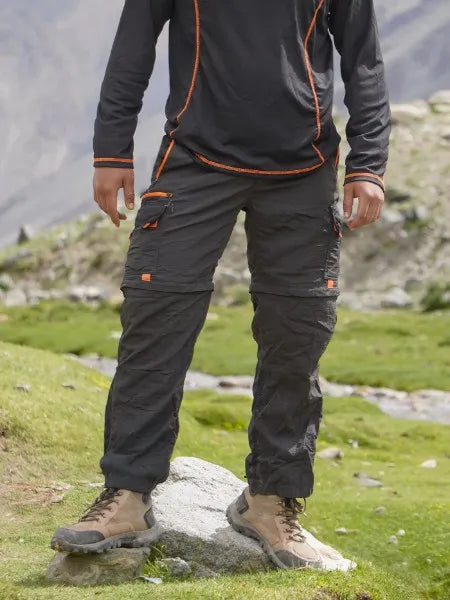 NeoHike 2-in-1 Utility| Hiking Active Pants - Pack of 3 (Black + Grey+ Blue )